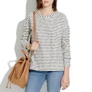 Madewell Surfbreeze Striped Pullover Sweatshirt